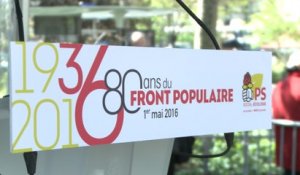 Rassemblement militant en hommage à Léon Blum et aux 80 ans du Front Populaire - 1er mai 2016