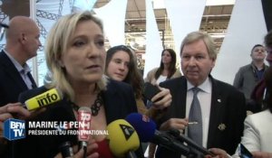 Angela Merkel veut combattre le FN, Marine Le Pen crie à "l'ingérence"
