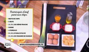 Recette : cromesquis d’œufs panés aux chips