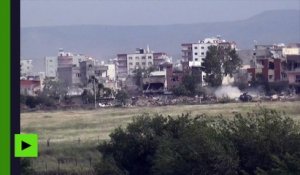 Tirs de présumés chars turcs depuis la ville syrienne de Qamichli sur la frontière turco-syrienne