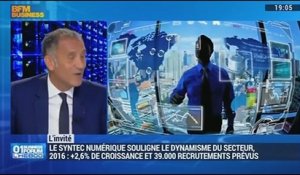 Logiciels et services: Syntec Numérique prévoit 2,6% de croissance et 39 000 recrutements en 2016 - 14/05