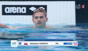 VIDEO. L'or pour le Polonais Kawecki sur 200 m dos