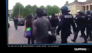 Loi Travail : Un CRS humilie une manifestante, "Va faire la vaisselle !" (Vidéo)