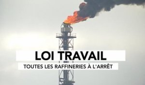 Loi Travail : les raffineries à l'arrêt - Le 24/05/2016 à 21h00
