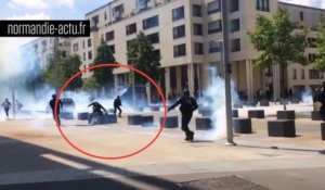 Loi Travail : un manifestant roué de coups à Caen