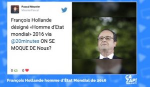 François Hollande "Homme d'Etat mondial" de 2016 : ce qu'en pensent les internautes !