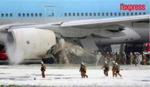 Japon: un avion s'enflamme juste avant son décollage