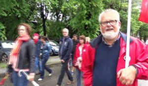 Manif CGSP Huy - De la prison au palais de justice