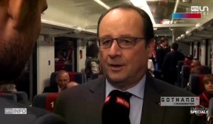 François Hollande évoque la passion des Français pour les tunnels