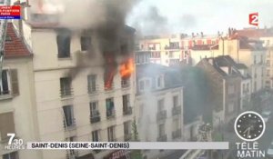 Incendie dans un immeuble en Seine-Saint-Denis