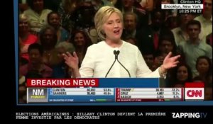 Elections américaines : Hillary Clinton devient la première femme investie par les démocrates