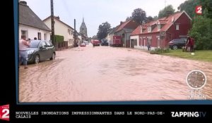 Nouvelles inondations impressionnantes dans le Nord-Pas-de-Calais