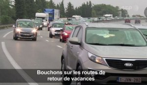 Des bouchons sur la route du retour des vacances