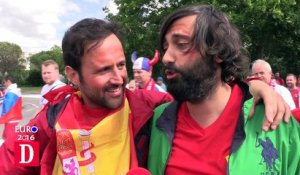 La joie des supporters espagnols après le match