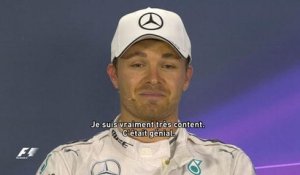 Grand Prix de Bakou - La réaction de Nico Rosberg après les qualifications