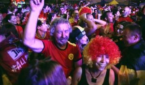 Les Belges fêtent à Bruxelles la victoire des Diables et leur qualification en huitièmes de finale