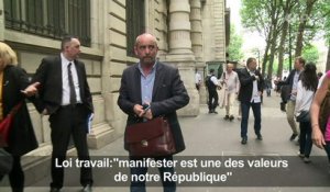 Loi travail:"manifester est une des valeurs de notre République"