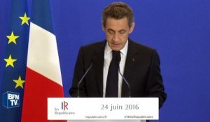 Nicolas Sarkozy: le Brexit "exprime un rejet fort de l'Europe telle qu'elle fonctionne"