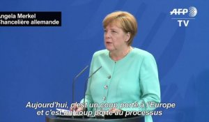 Brexit: Merkel met en garde contre des décisions hâtives