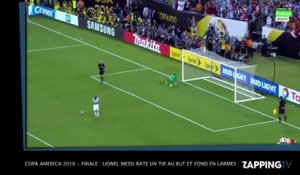 Copa America 2016 - finale : Lionel Messi rate un tir au but et fond en larmes ! (VIDEO)