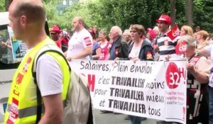 Loi Travail: une manifestation sous haute surveillance à Paris
