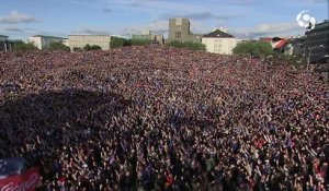 Viking Clap de 20 000 supporters islandais