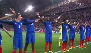 Revivez le clapping des supporters après le match France/Allemagne