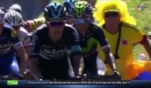 Froome met un violent coup de poing à un spectateur pendant le Tour de France...