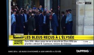 Euro 2016 : Les Bleus ovationnés à leur arrivée à l’Elysée (Vidéo)