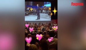 L'Express vous fait vivre le meeting de Macron version Snapchat