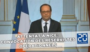 Attentat de Nice: État d'urgence et convocation des réservistes opérationnels