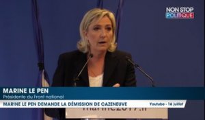 Attentat de Nice : Bernard Cazeneuve charge Marine le Pen ‘’Elle a été contre toutes les lois anti-terroriste’’