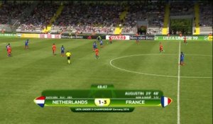 Foot - Euro - U19 - Bleus : Le deuxième but d'Augustin contre les Pays-Bas