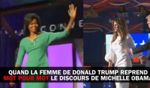 Quand la femme de Donald Trump reprend mot pour mot le discours de Michelle Obama
