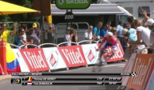 Arrivée de / Finish of Tom Dumoulin - Étape 18 / Stage 18 (Sallanches / Megève) - Tour de France 2016