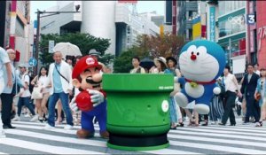 Cérémonie de clôture : Le Premier ministre japonais Shinzo Abe en Super Mario