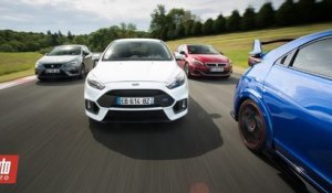 Comparatif GTI 2016 : Focus RS / Civic Type R / Peugeot 308 GTi / Leon Cupra [Partie 1/2]