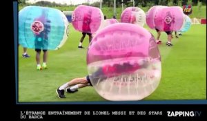 L’étrange entraînement de Lionel Messi et des stars du Barça (vidéo)