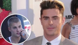 Zac Efron reçoit des conseils de carrière de Justin Bieber