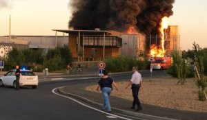 L'usine Biopole ravagée par les flammes