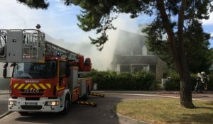 Incendie d'une maison abandonnée