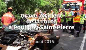 VIDEO. Grave accident de la route à Pouligny-Saint-Pierre