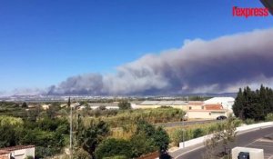 Feux violents dans les Bouches-du-Rhône: plus de 600 hectares déjà partis en fumée