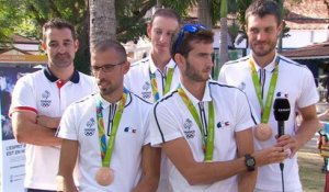 Jeux Olympiques 2016 - Aviron - Itw exclusive des médaillés d'or Jérémie Azou et Pierre Houin...