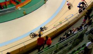 Jeux Olympiques 2016 - Cyclisme sur Piste - La chute de Virginie Cueff