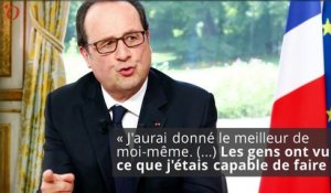 François Hollande : le président très content de lui