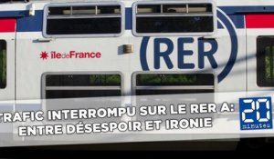 Trafic interrompu sur le RER A: Entre désespoir et ironie