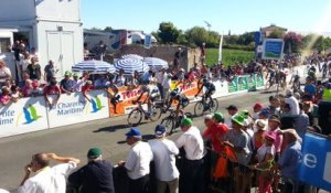 Tour cycliste Poitou-Charentes, arrivée de la 1ere étape