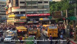 Des milliers de chasseurs de "Pokémon Go" se ruent à Taïwan