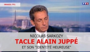 Nicolas Sarkozy tacle Alain Juppé et son concept "d'identité heureuse"